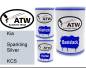 Preview: Kia, Sparkling Silver, KCS: 500ml Lackdose + 500ml Klarlack + 250ml Härter - Set, von ATW Autoteile West.